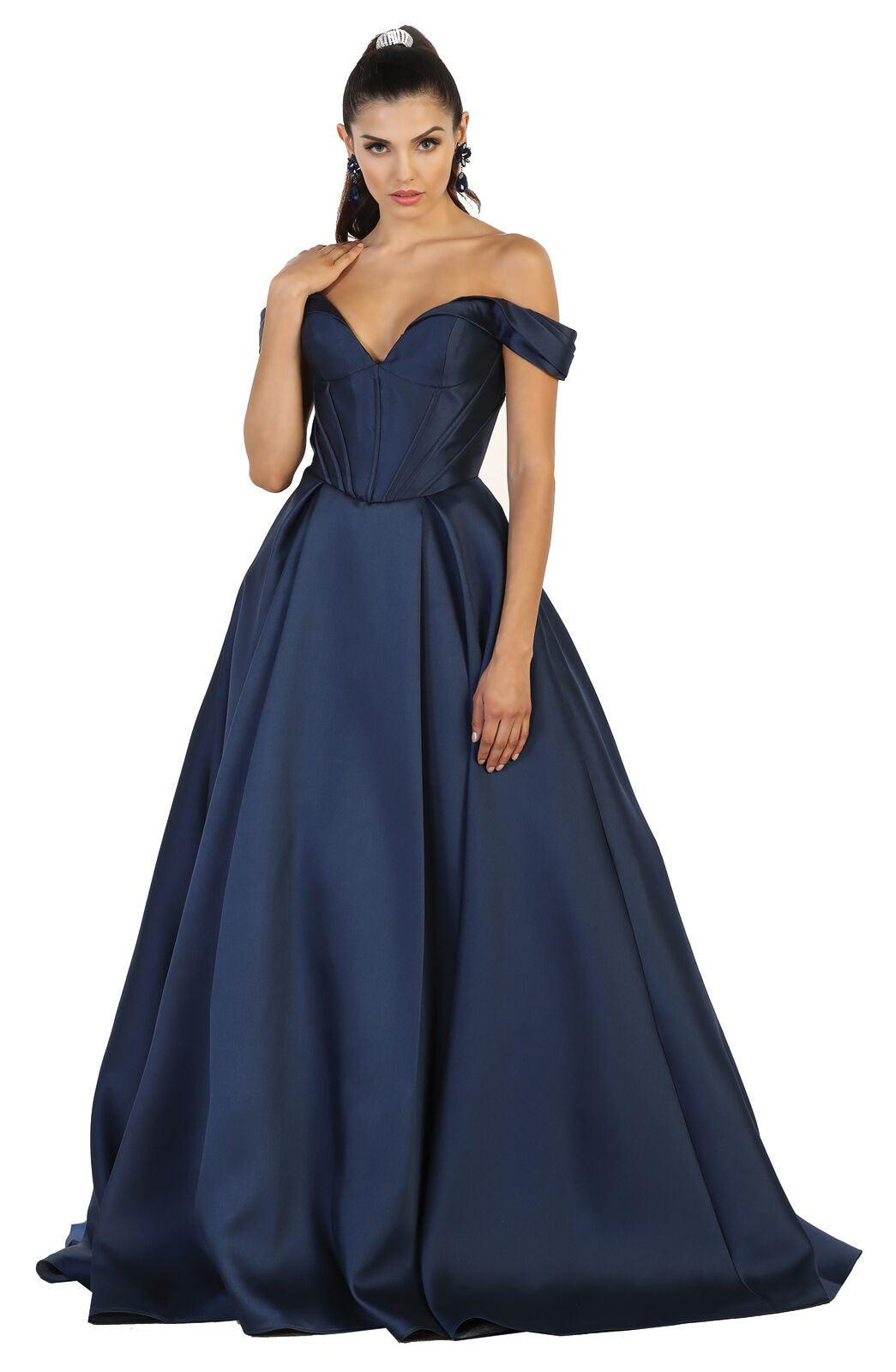 Long Formal Dress Evening Party Prom Ballgown - The Dress Outlet May Queen