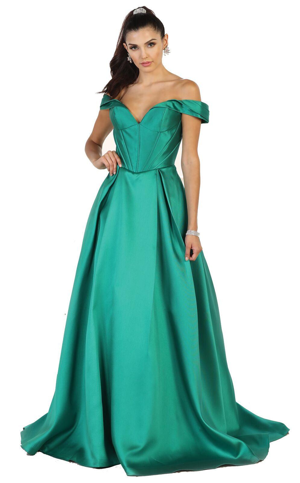 Long Formal Dress Evening Party Prom Ballgown - The Dress Outlet May Queen