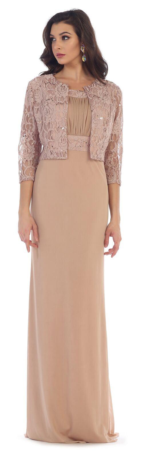 Long Formal Dress Mother of the Bride Bridesmaids - The Dress Outlet May Queen