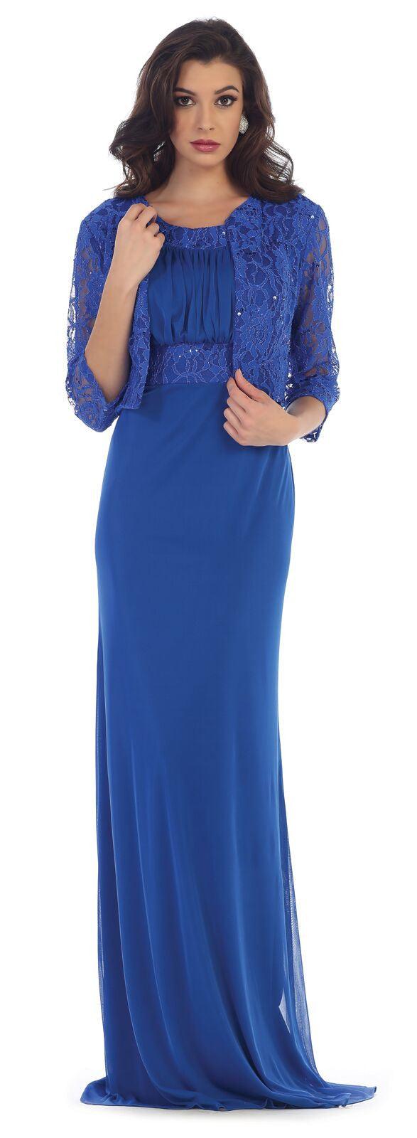 Long Formal Dress Mother of the Bride Bridesmaids - The Dress Outlet May Queen