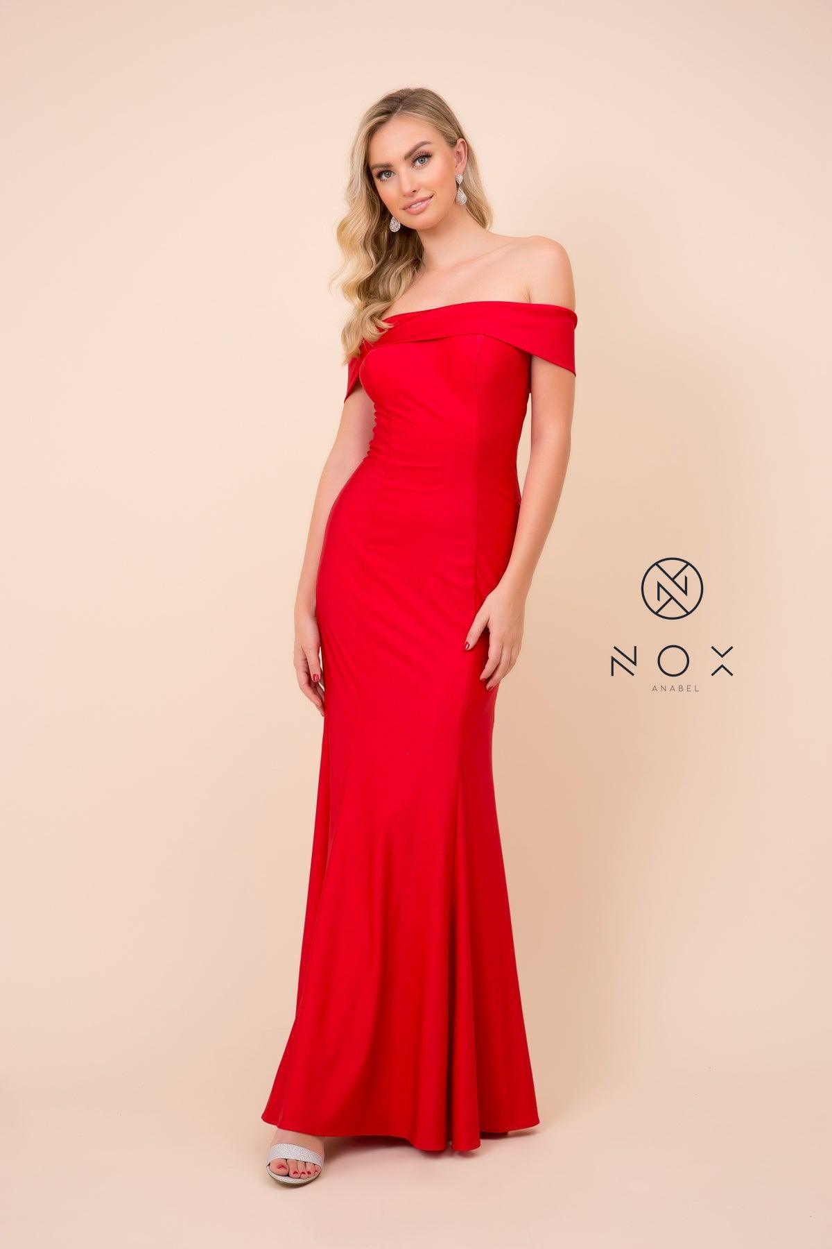 Long Formal Dress Off Shoulder Evening Gown