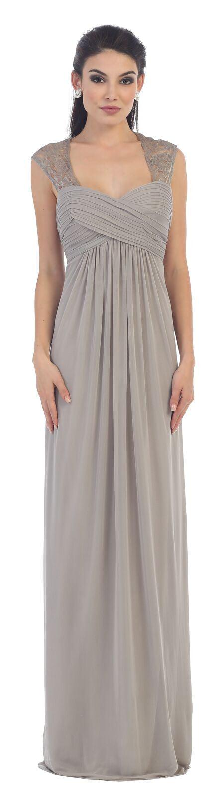 Long Formal Dress Plus Size Bridesmaid Prom - The Dress Outlet May Queen