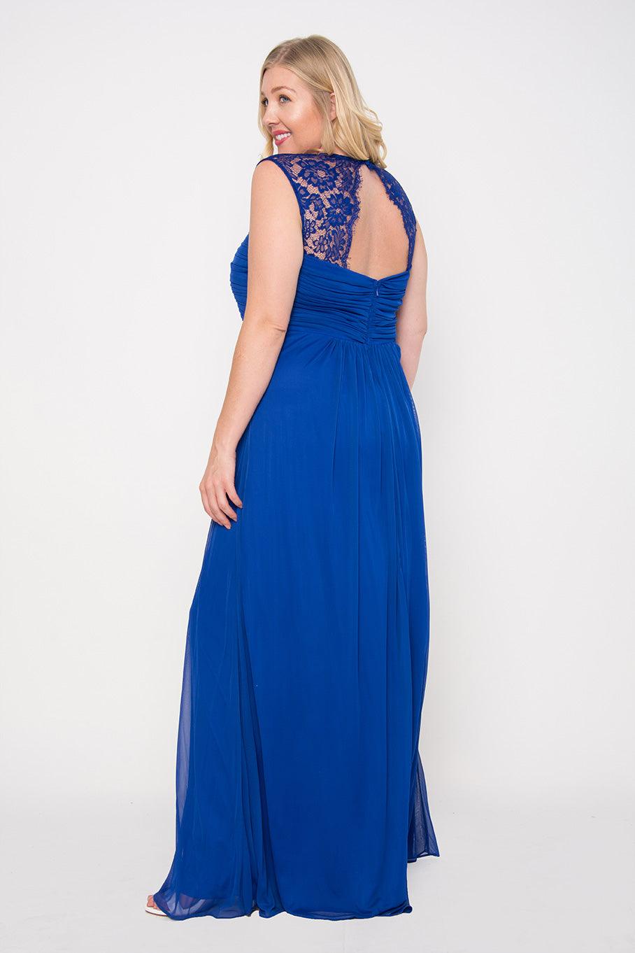 Long Formal Dress Plus Size Bridesmaid Prom - The Dress Outlet May Queen