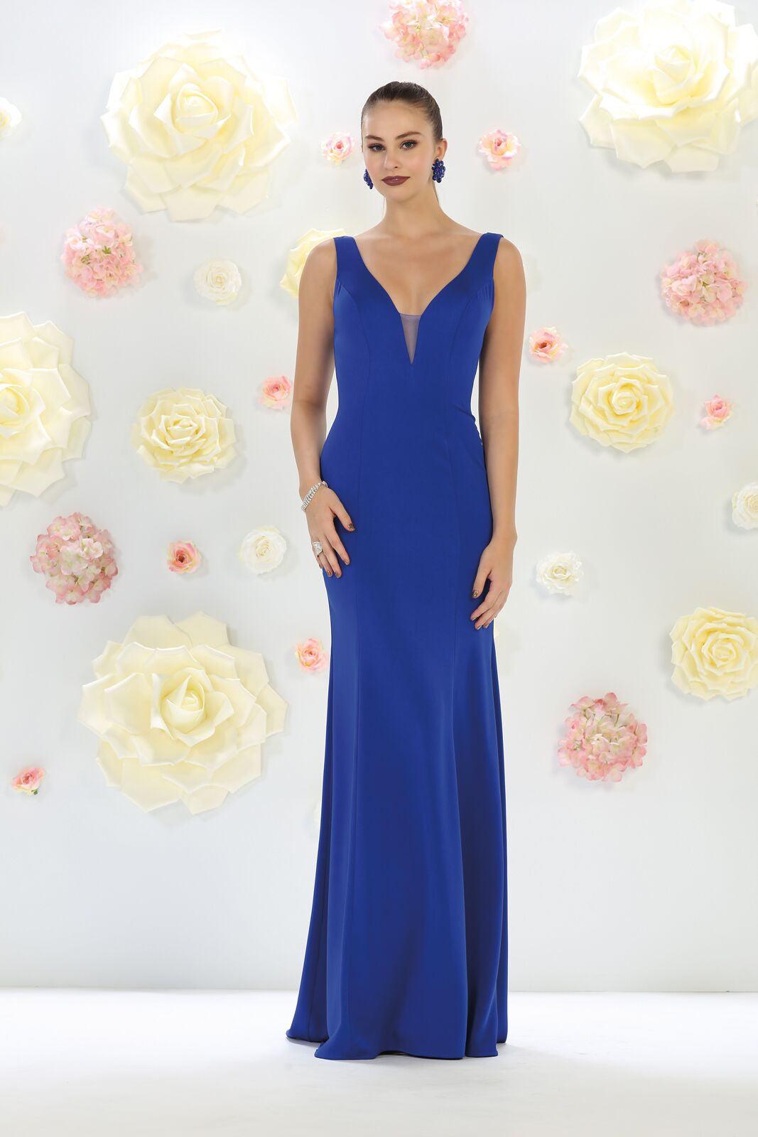 Long Formal Dress Plus Size Bridesmaids Gown - The Dress Outlet May Queen