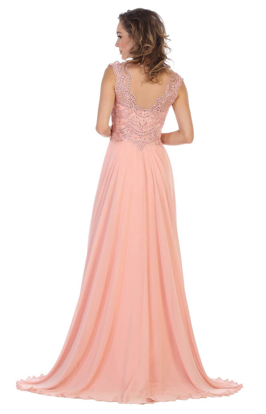 Long Formal Dress Plus Size Evening Gown - The Dress Outlet May Queen