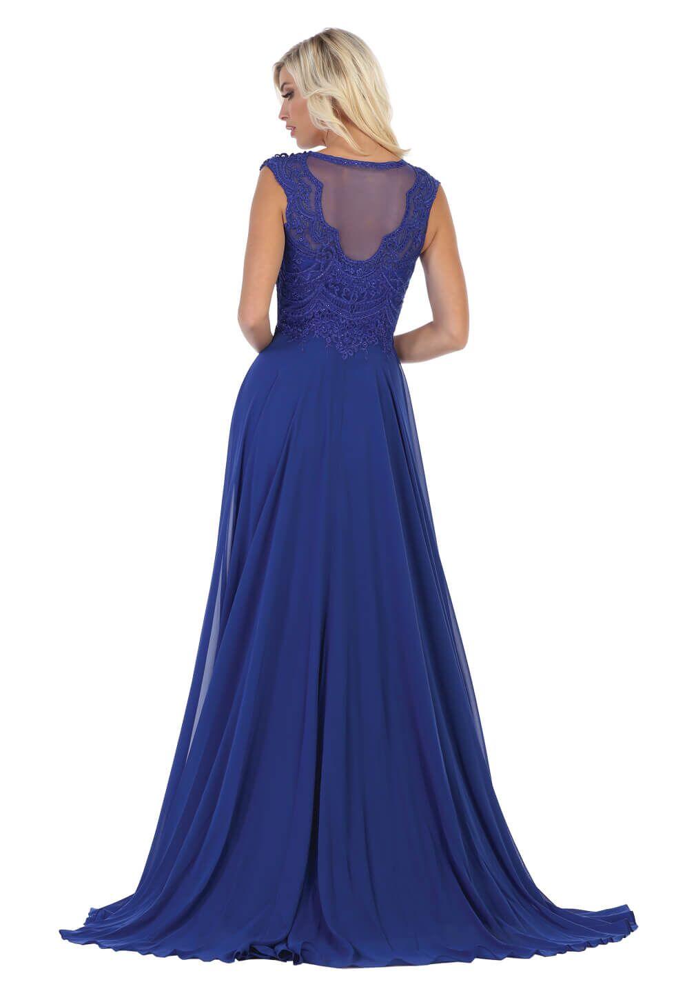Long Formal Dress Plus Size Evening Gown - The Dress Outlet May Queen
