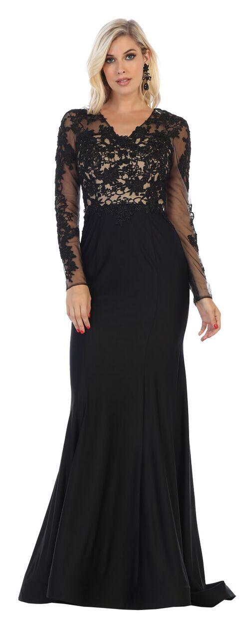 Long Formal Dress Plus Size Evening Gown - The Dress Outlet May Queen