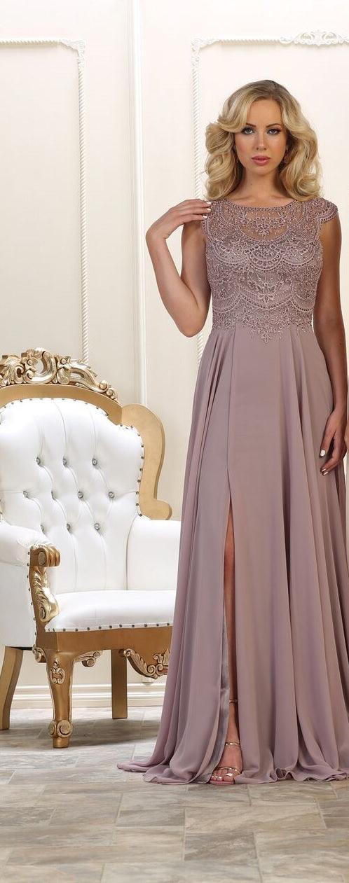 Long Formal Dress Plus Size Evening Gown - The Dress Outlet May Queen