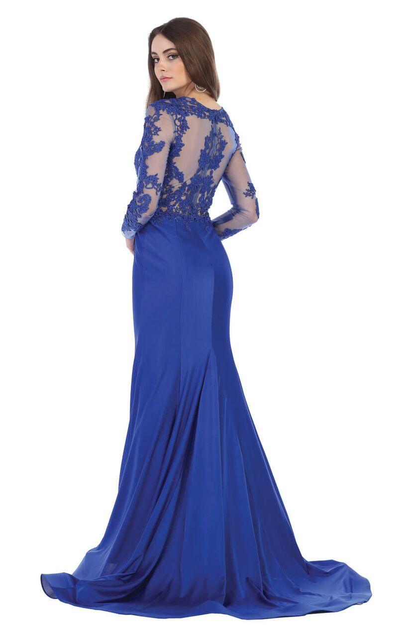 Long Formal Dress Plus Size Evening Gown - The Dress Outlet May Queen