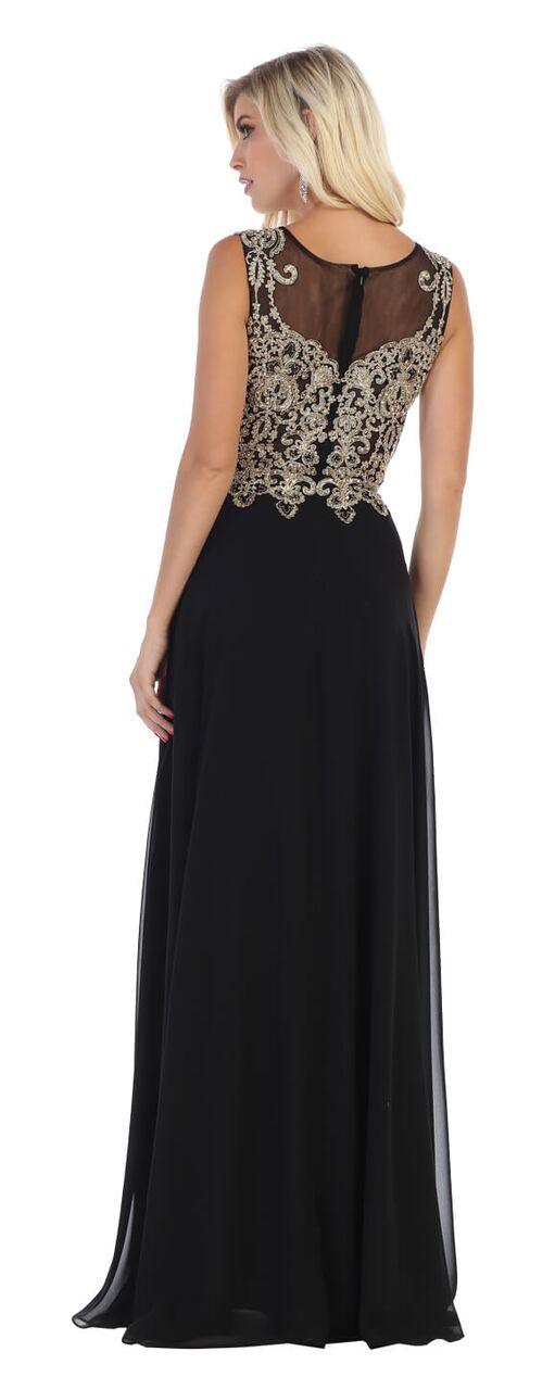 Long Formal Evening Prom Plus Size Dress - The Dress Outlet May Queen
