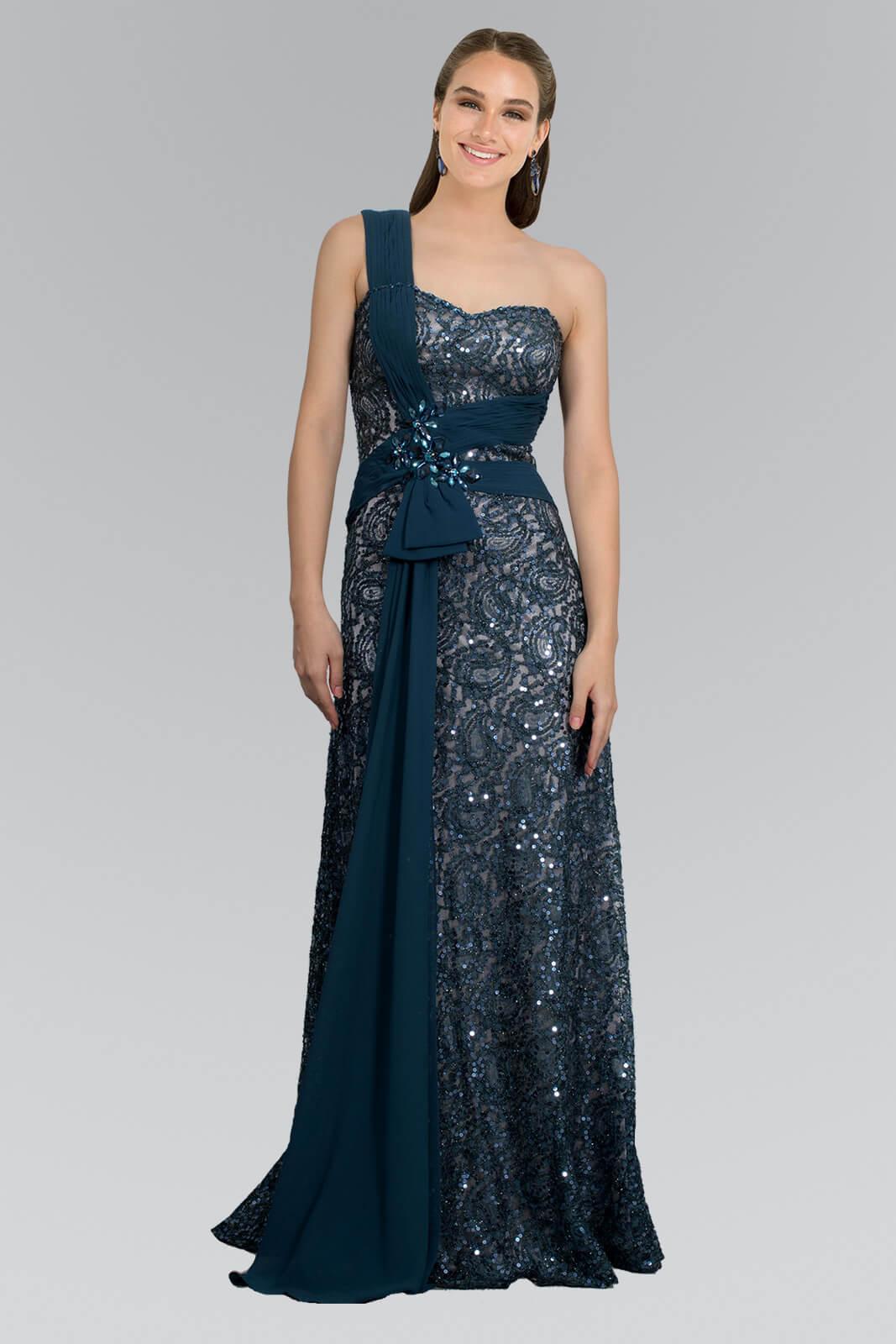 Long Formal Fitted Prom Dress - The Dress Outlet Elizabeth K