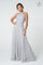 Long Formal Halter Bridesmaids Chiffon Prom Dress - The Dress Outlet Elizabeth K