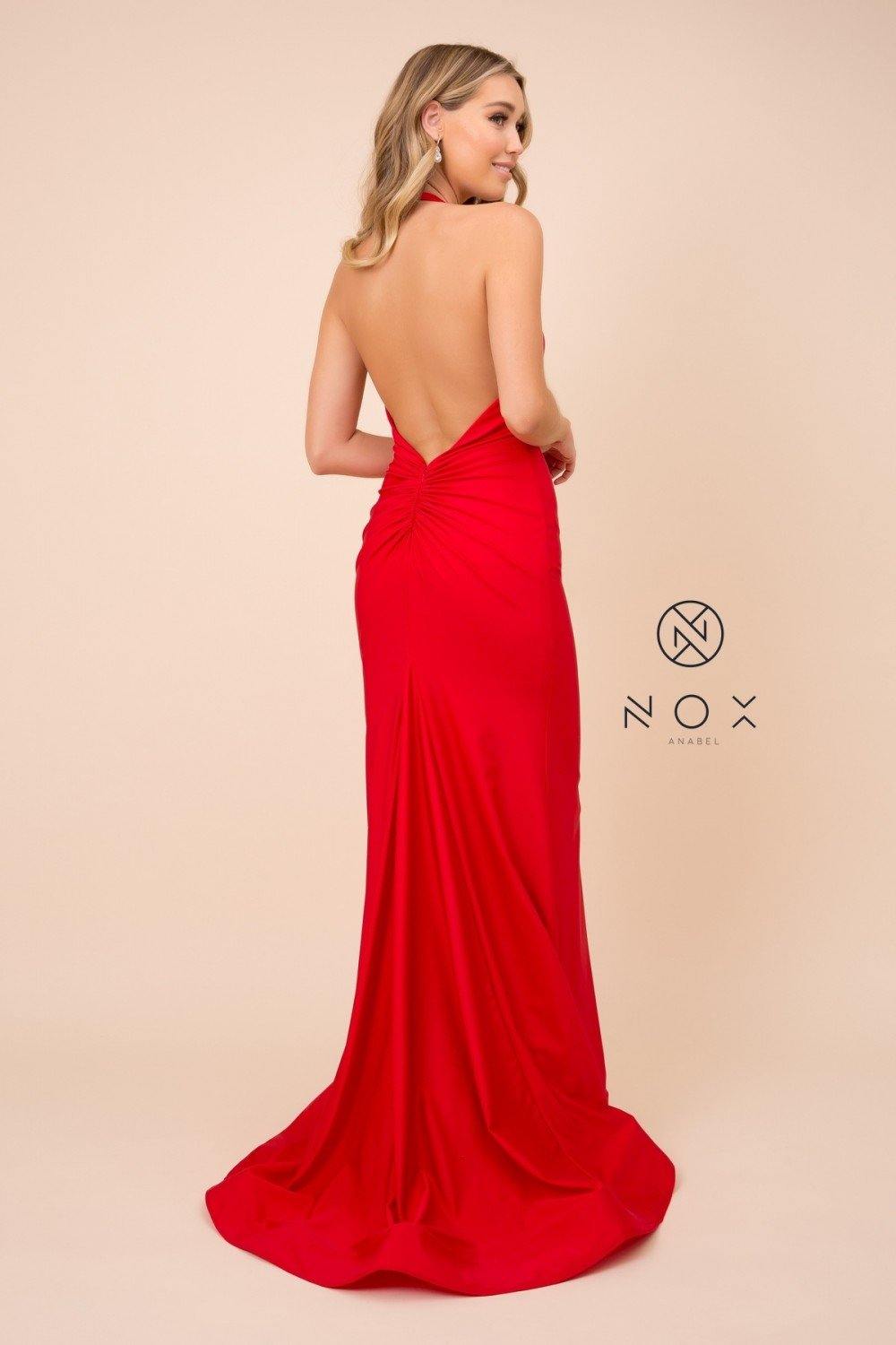 Long Formal Halter Mermaid Evening Prom Dress