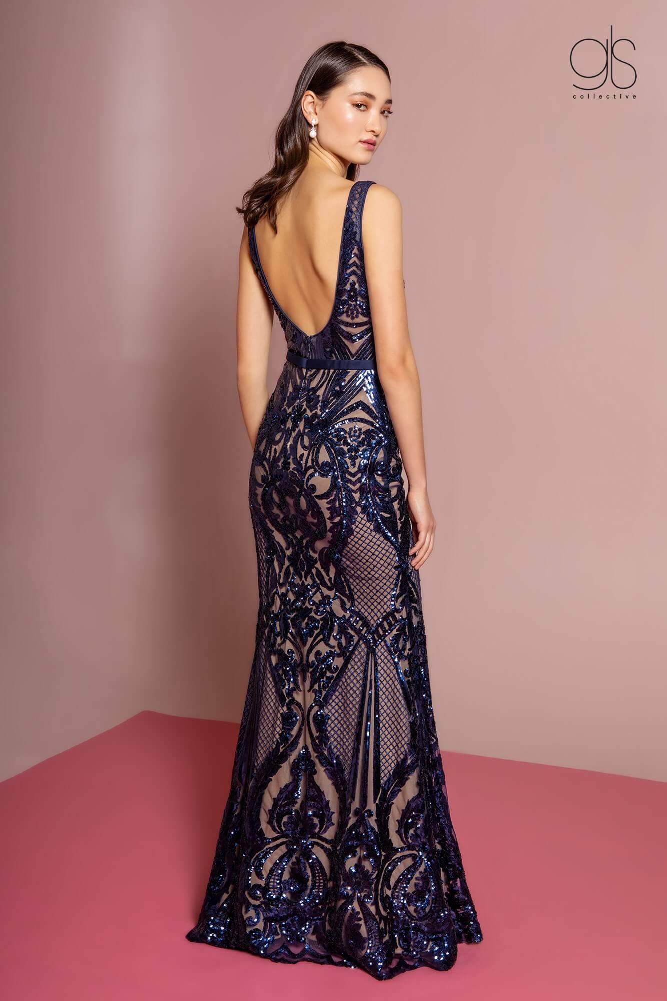 Long Formal Lace Evening Party Dress