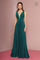 Long Formal Metallic Pleaded Prom Dress - The Dress Outlet Elizabeth K