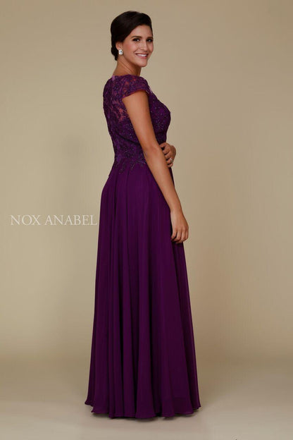 Long Formal Mother of the Bride Dress - The Dress Outlet Nox Anabel