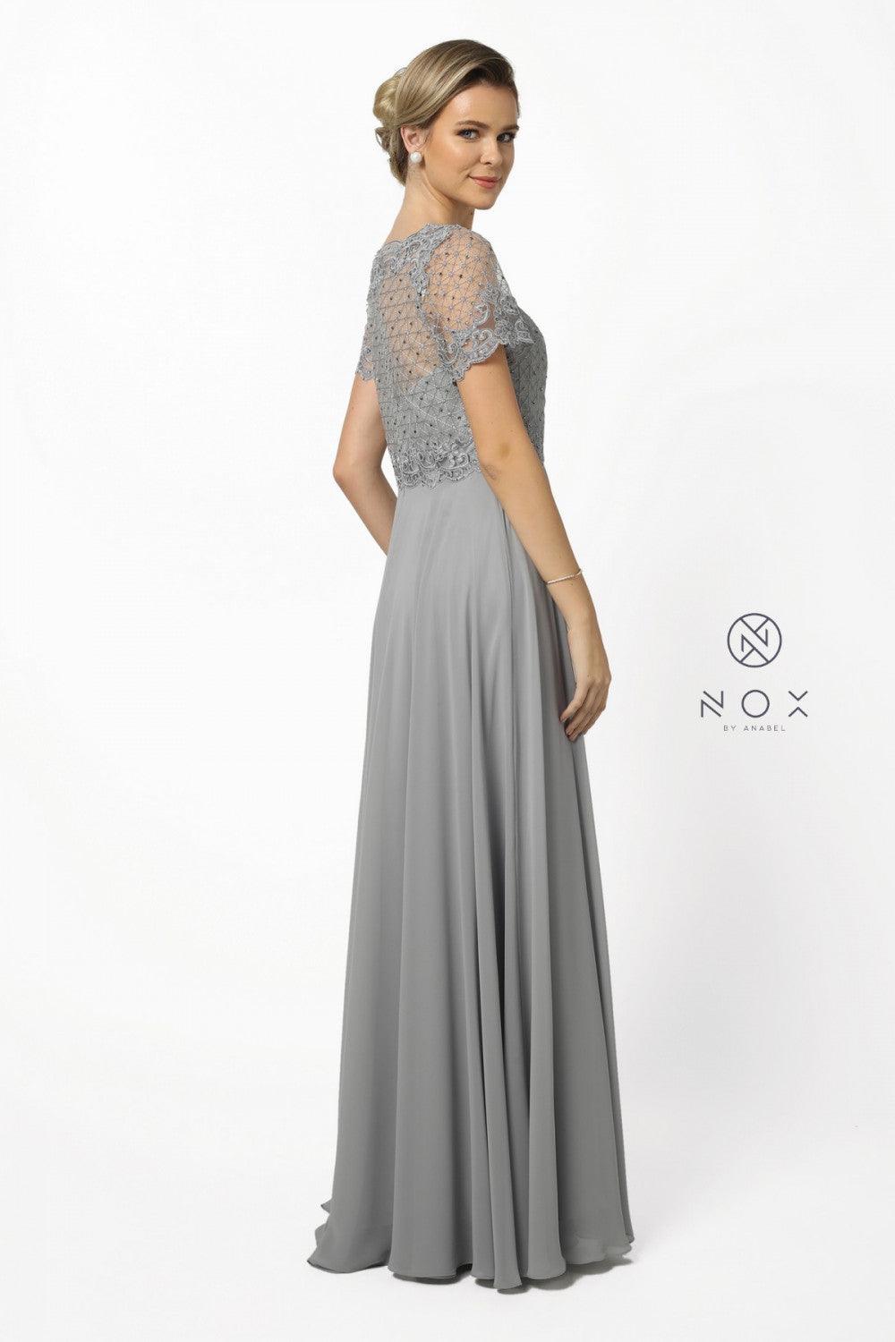 Long Formal Mother of the Bride Dress - The Dress Outlet Nox Anabel