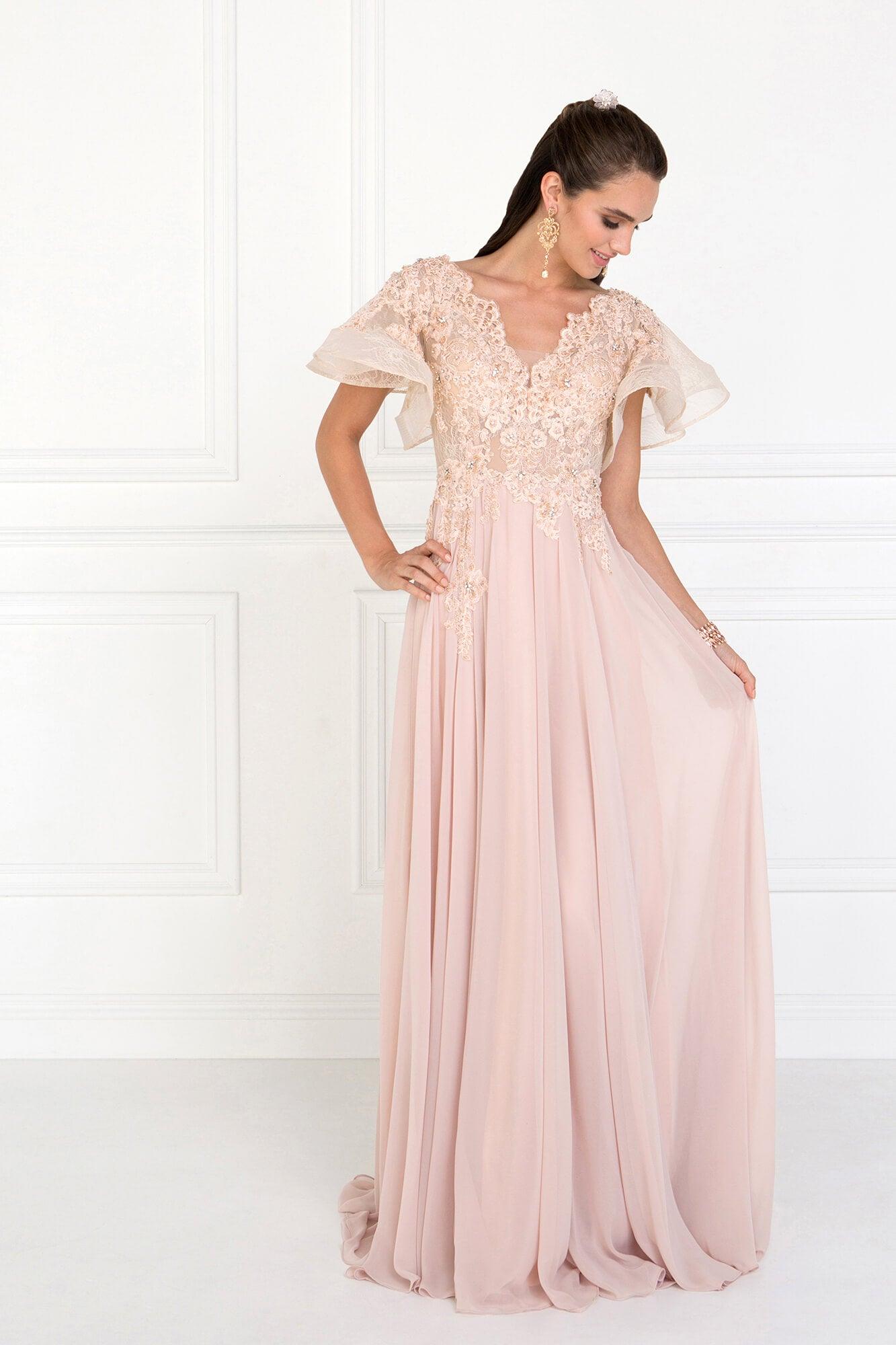 Long Formal Mother of the Bride Dress Plus Size - The Dress Outlet Elizabeth K