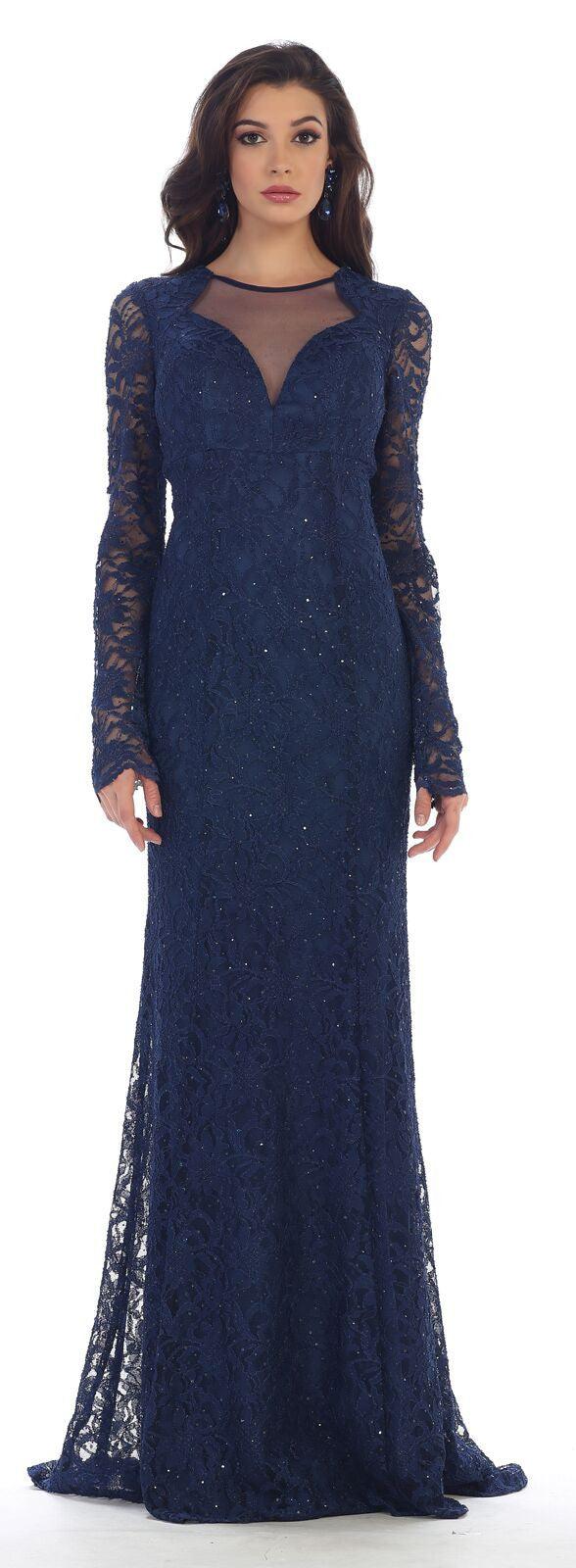 Long Formal Mother of the Bride Dress Plus Size - The Dress Outlet May Queen