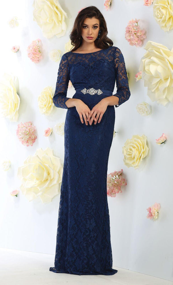 Long Formal Mother of the Bride Dress Plus Size Groom