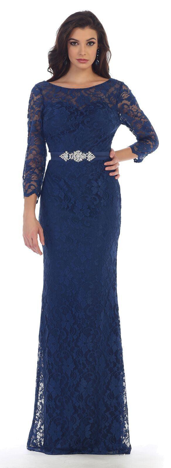 Long Formal Mother of the Bride Dress Plus Size Groom - The Dress Outlet May Queen