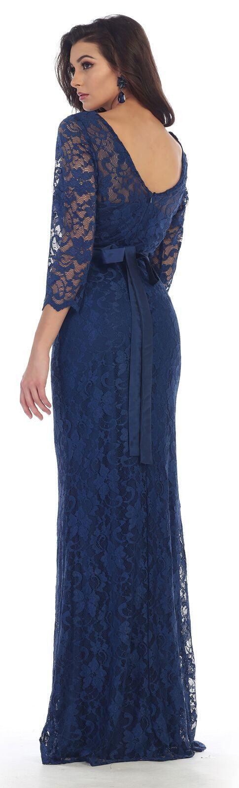 Long Formal Mother of the Bride Dress Plus Size Groom - The Dress Outlet May Queen