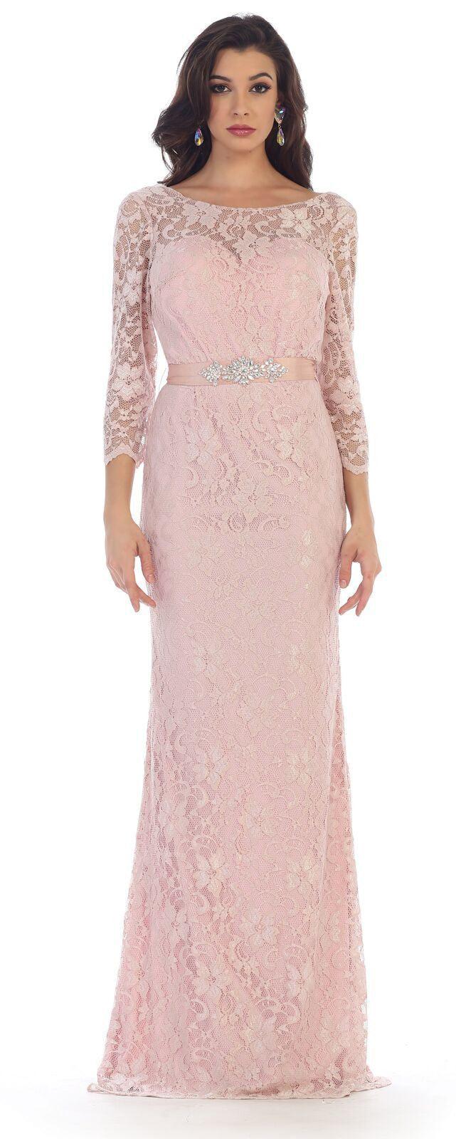 Long Formal Mother of the Bride Dress Plus Size Groom - The Dress Outlet May Queen