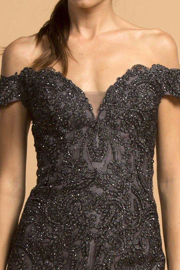 Long Formal Off Shoulder Mermaid Evening Prom Dress