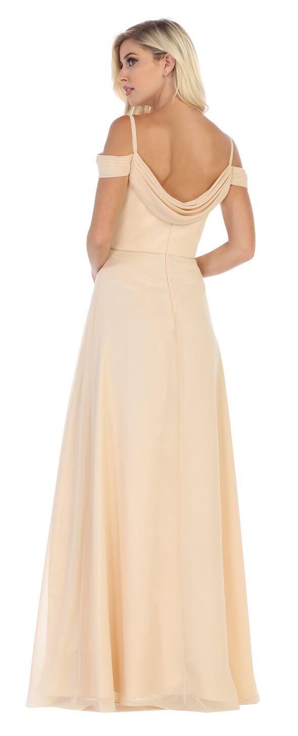 Long Formal Off The Shoulder Plus Size Prom Dress - The Dress Outlet May Queen