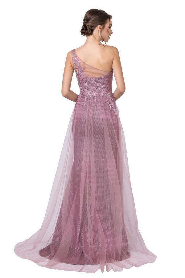 Long Formal One Shoulder Evening Prom Dress