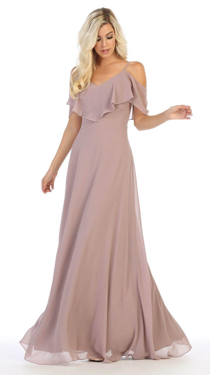 Long Formal Plus Size Bridesmaids Prom Dress - The Dress Outlet May Queen