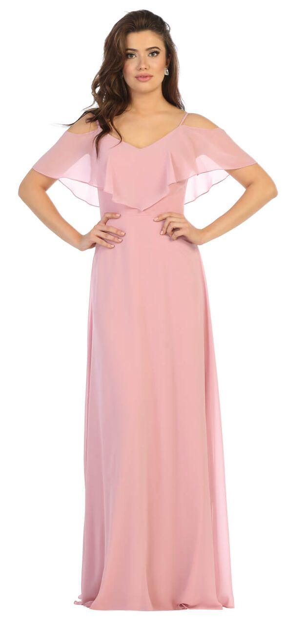 Long Formal Plus Size Bridesmaids Prom Dress - The Dress Outlet May Queen