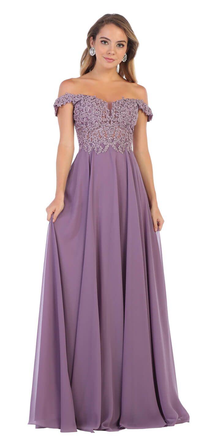 Long Formal Plus Size Dress Evening Prom Gown - The Dress Outlet May Queen