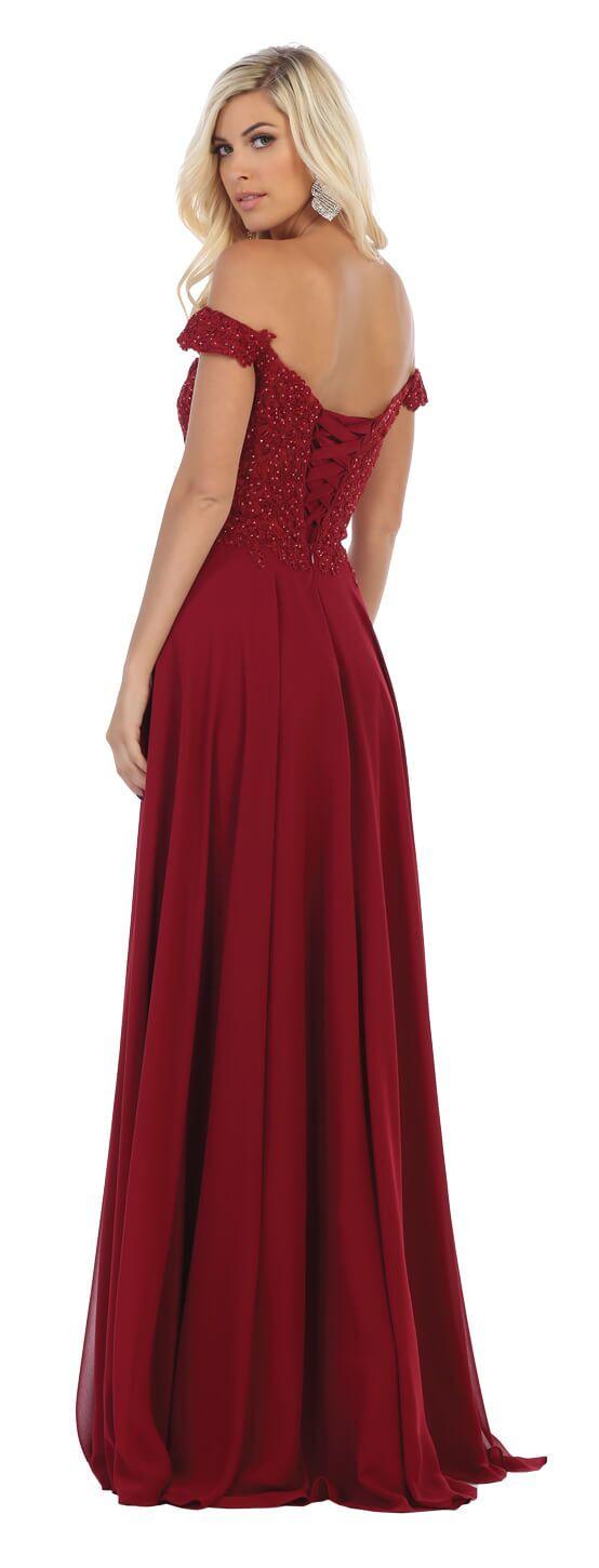 Long Formal Plus Size Dress Evening Prom Gown - The Dress Outlet May Queen