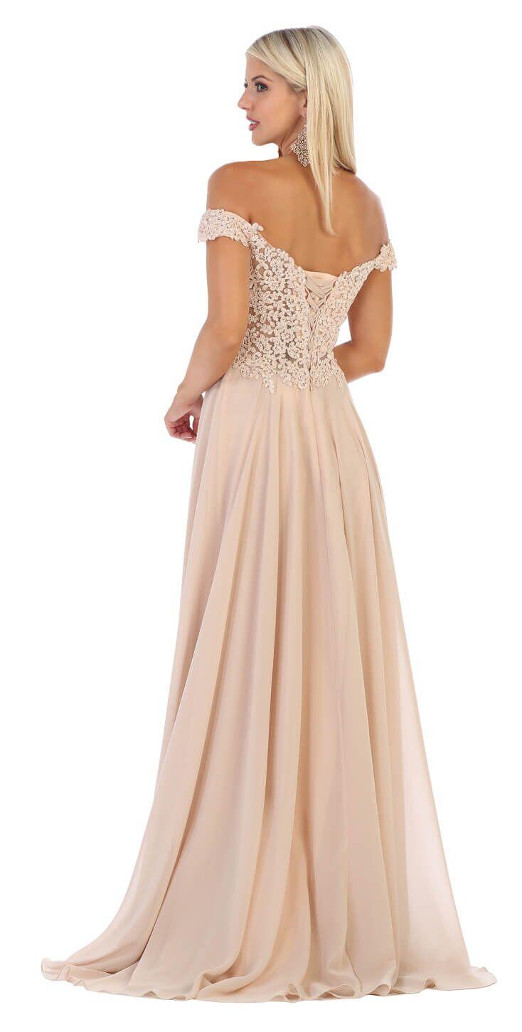 Long Formal Plus Size Dress Evening Prom Gown - The Dress Outlet May Queen