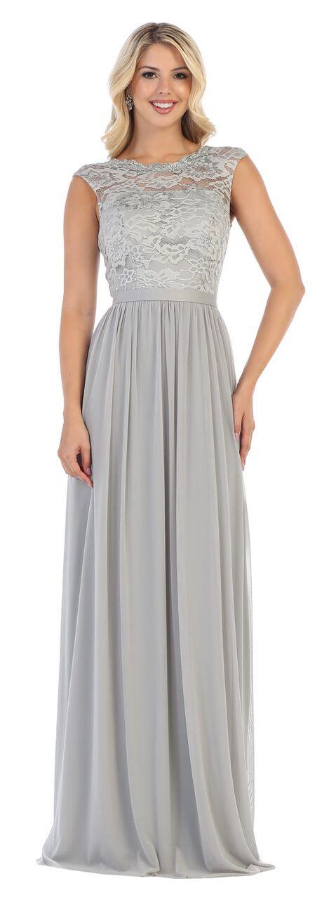 Long Formal Plus Size Evening Dress - The Dress Outlet May Queen