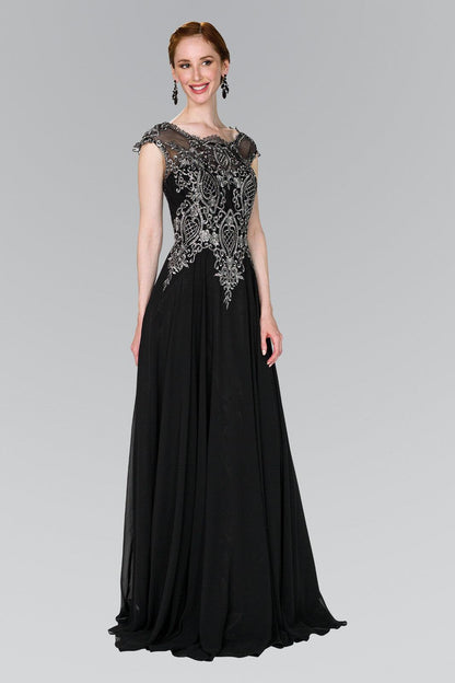 Long Formal Plus Size Evening Dress - The Dress Outlet Elizabeth K
