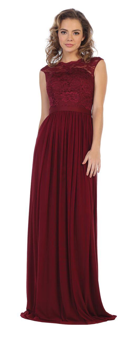Long Formal Plus Size Evening Dress - The Dress Outlet May Queen