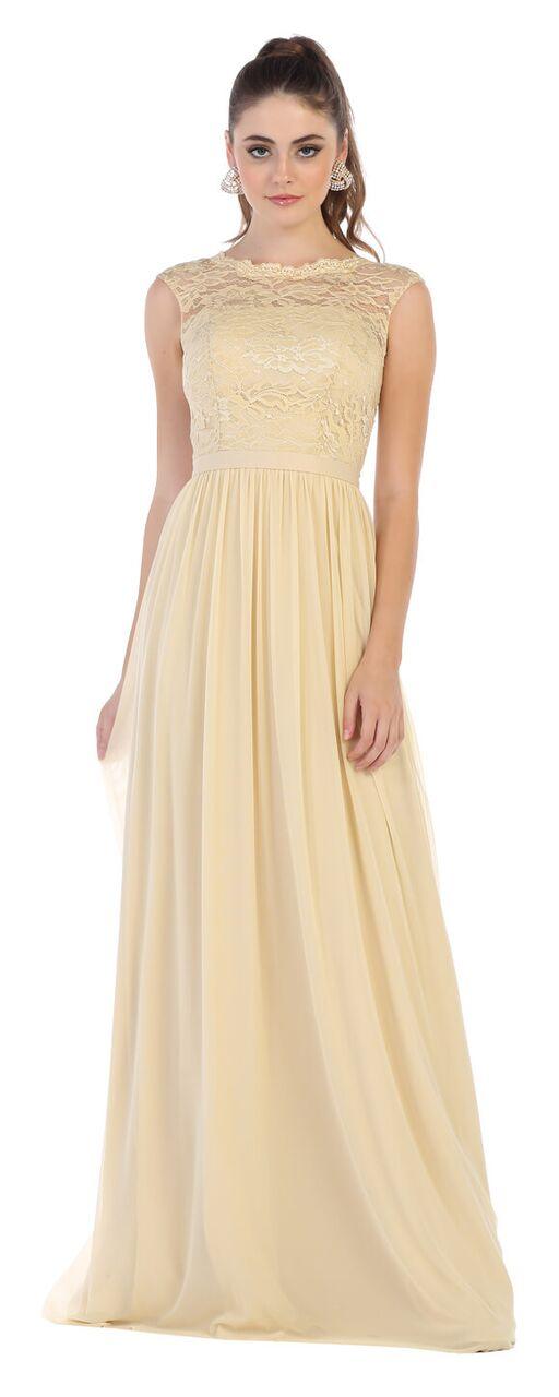 Long Formal Plus Size Evening Dress - The Dress Outlet May Queen