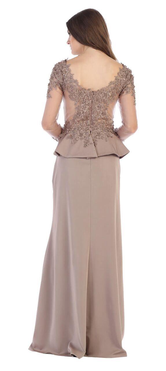 Long Formal Plus Size Evening Dress Mother of the Bride - The Dress Outlet May Queen