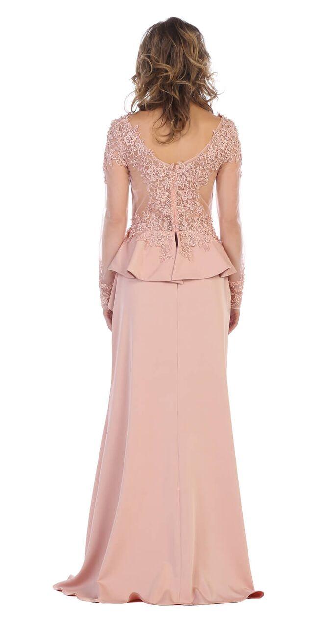 Long Formal Plus Size Evening Dress Mother of the Bride - The Dress Outlet May Queen