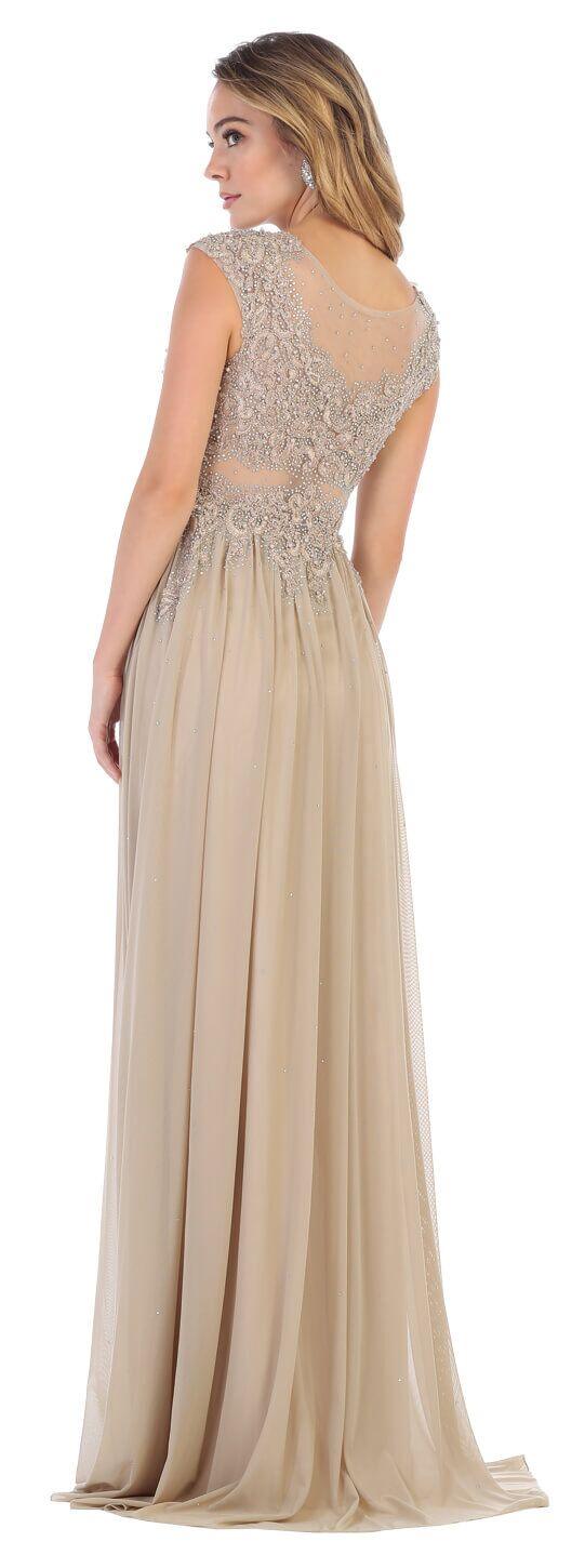 Long Formal Plus Size Party Dress - The Dress Outlet May Queen