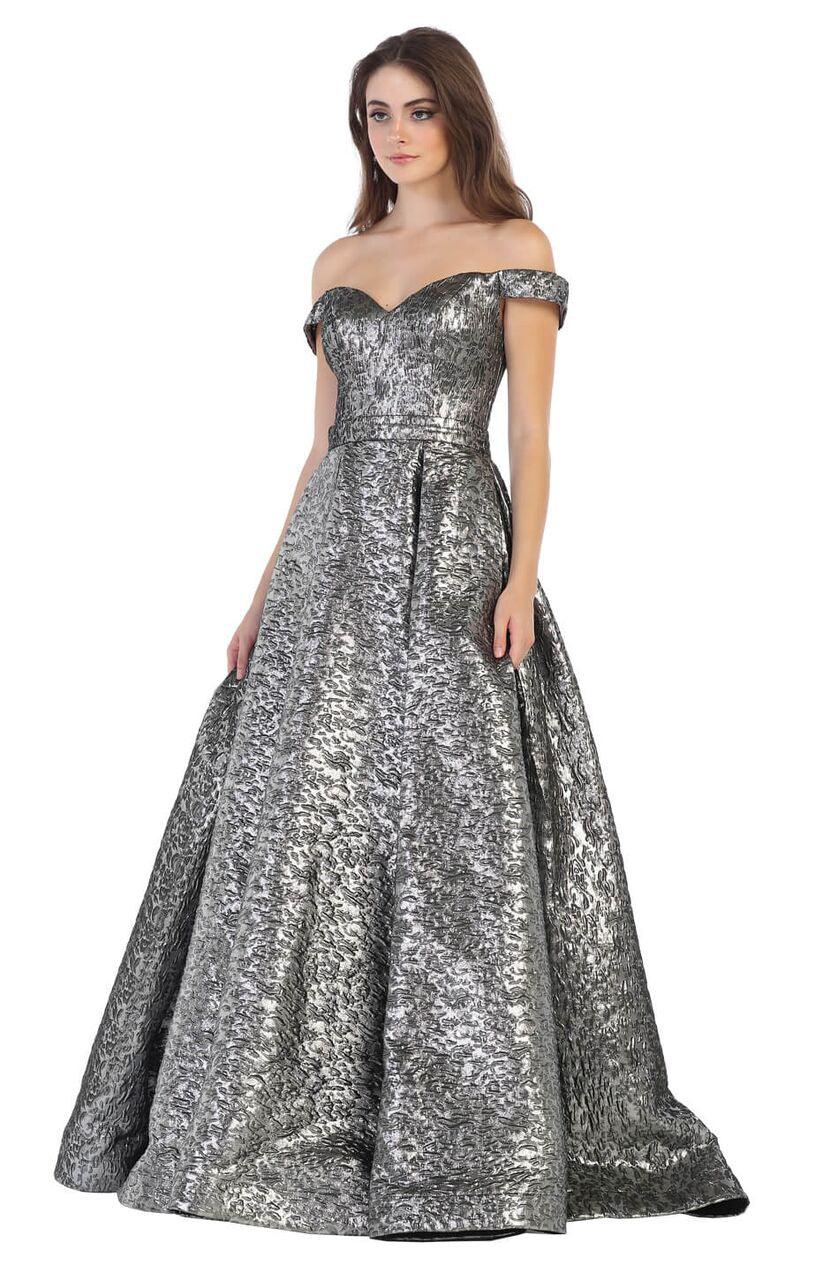 Long Formal Prom Dress Ball Gown with Pockets - The Dress Outlet May Queen