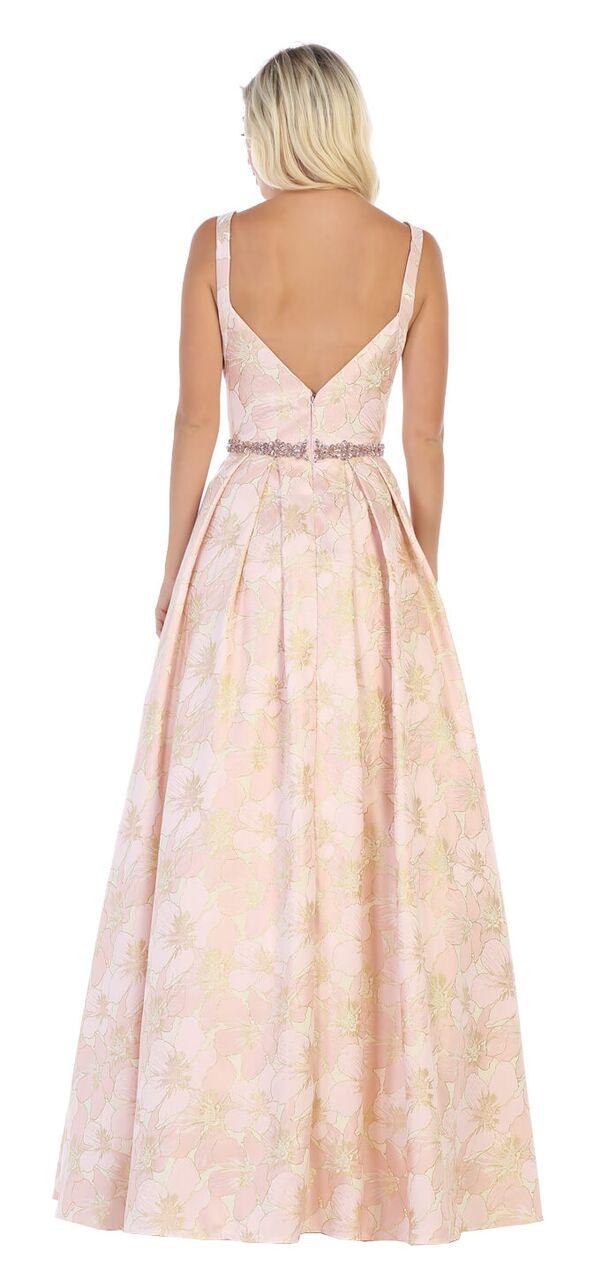 Long Formal Prom Dress Ball Gown with Pockets - The Dress Outlet May Queen