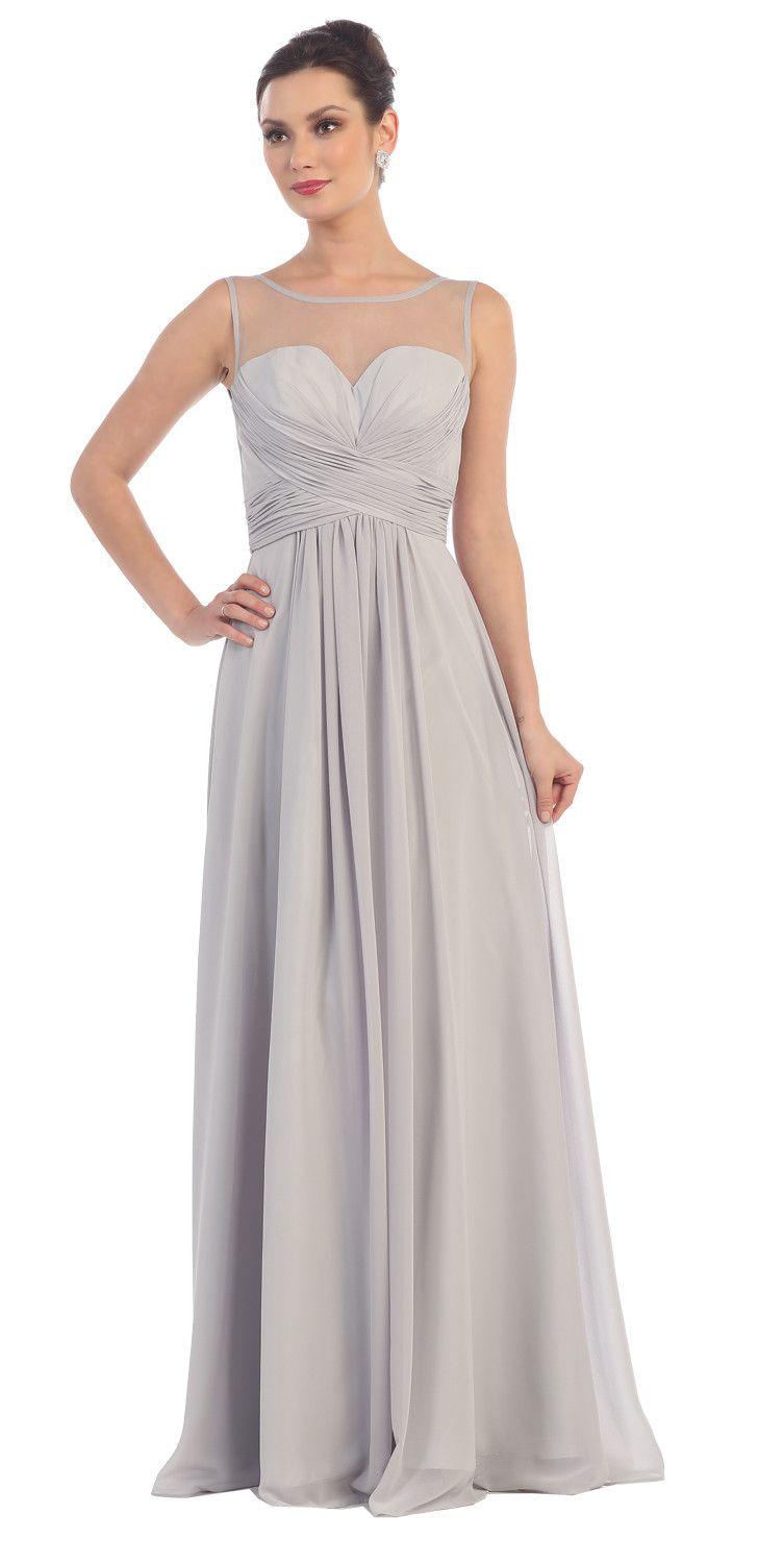 Long Formal Prom Dress Bridesmaids - The Dress Outlet May Queen