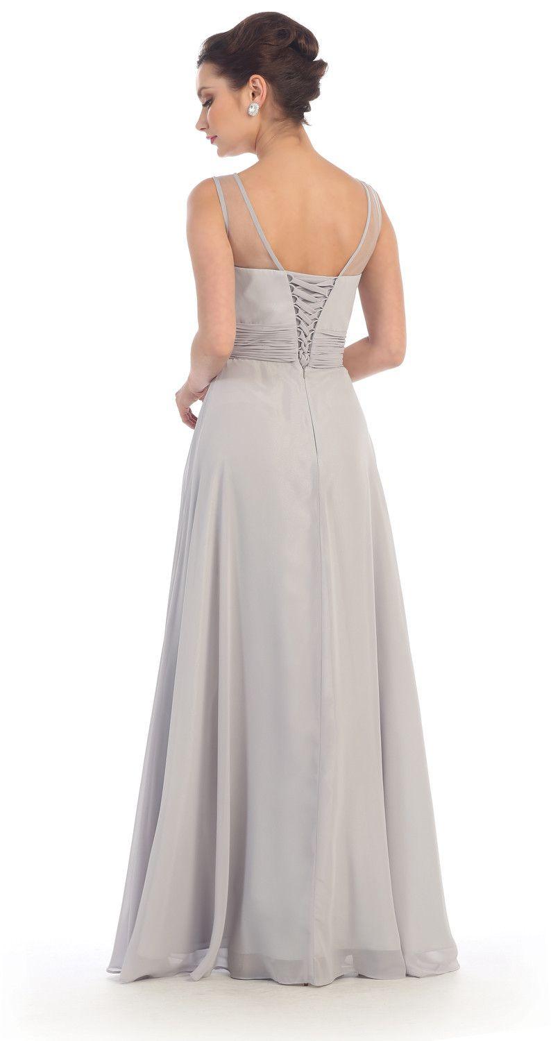 Long Formal Prom Dress Bridesmaids - The Dress Outlet May Queen