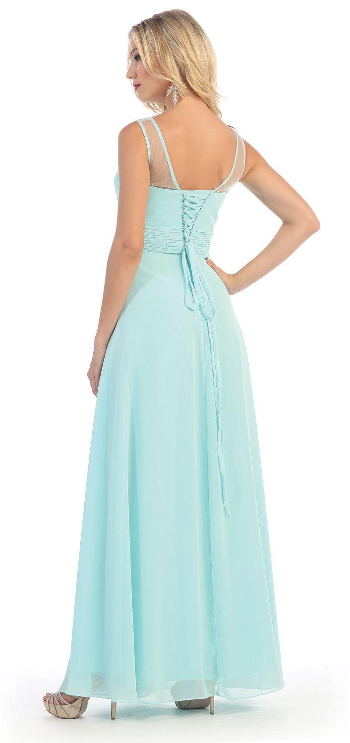 Long Formal Prom Dress Bridesmaids - The Dress Outlet May Queen