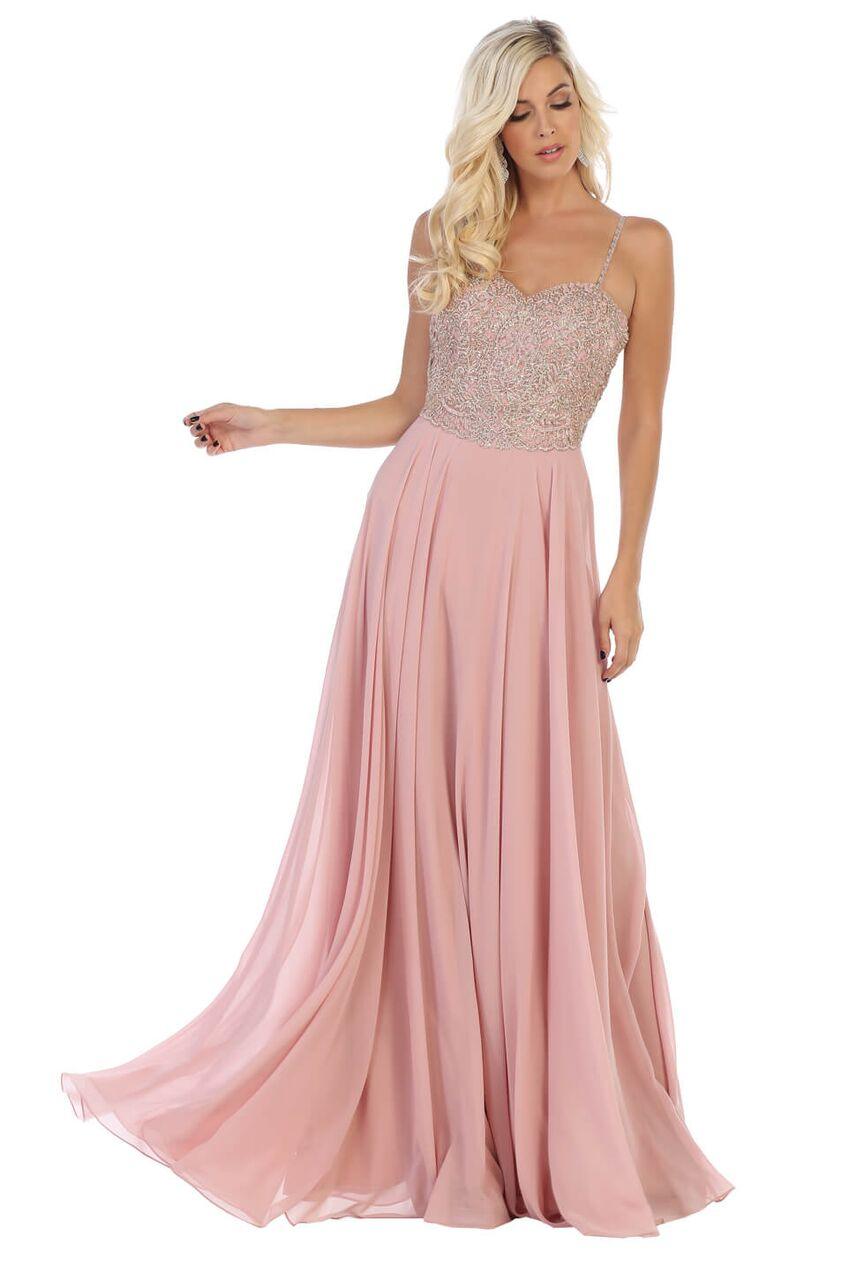 Long Formal Prom Dress Evening Gown - The Dress Outlet May Queen
