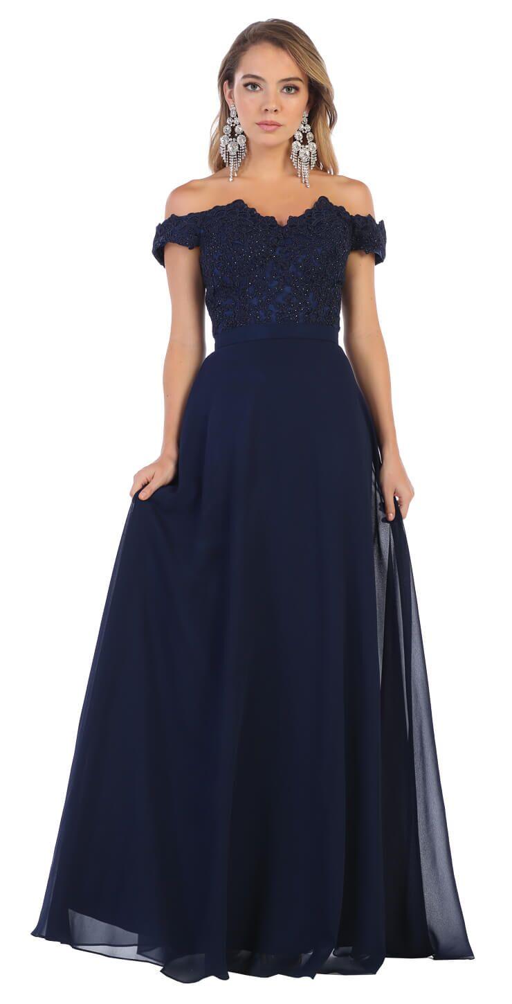 Long Formal Prom Dress Evening Gown - The Dress Outlet May Queen