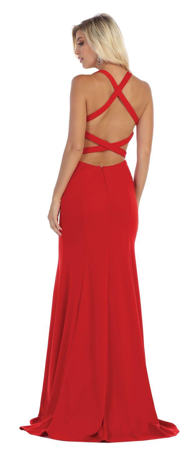Long Formal Prom Dress Evening Gown - The Dress Outlet May Queen